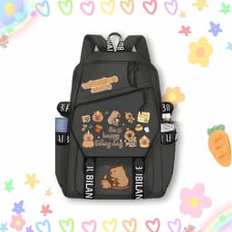 Balo CAPYBARA Chuột lang nước bộ trưởng bộ ngoại giao in hình hot trend đi học tiện lợi 2