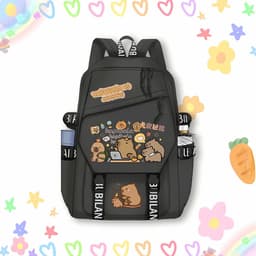 Balo CAPYBARA Chuột lang nước bộ trưởng bộ ngoại giao in hình hot trend đi học tiện lợi 1