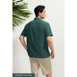 Áo Sơ Mi Ngắn Tay DGC Dáng Suông Vạt Bằng, Chất Vải Thoáng Mát Thời Trang Hè Cao Cấp - SASNBF29M 3