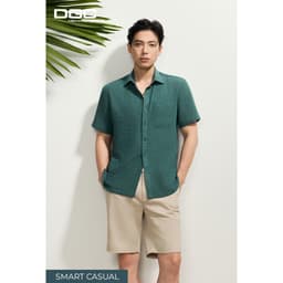 Áo Sơ Mi Ngắn Tay DGC Dáng Suông Vạt Bằng, Chất Vải Thoáng Mát Thời Trang Hè Cao Cấp - SASNBF29M 2