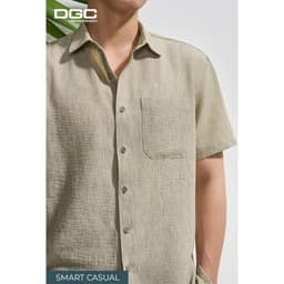 Áo Sơ Mi Ngắn Tay DGC Dáng Suông Vạt Bằng, Chất Vải Thoáng Mát Thời Trang Hè Cao Cấp - SASNBF29M 4
