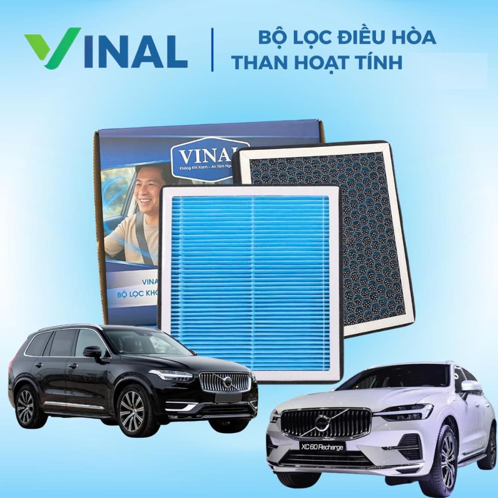 Lọc Gió Điều Hoà Ô Tô VINAL Than Hoạt Tính Cải Thiện Không Khí Xe Hơi Màng Lọc 3 Tầng Nâng Cấp