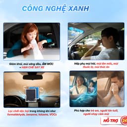 Lọc Gió Điều Hoà Ô Tô VINAL Than Hoạt Tính Cải Thiện Không Khí Xe Hơi Màng Lọc 3 Tầng Nâng Cấp 9