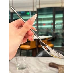 Bộ Dụng Cụ Nhà Bếp 2 Thìa Inox - 1 Muỗng Trơn và 1 Muỗng Thủng Bằng Inox Cao Cấp Bền Đẹp, Chắc Chắn aleee VINBEO -[AL06] 9