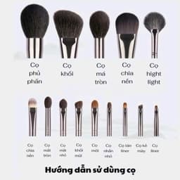 [TẶNG -TÚI LƯỚI] Bộ Cọ Trang Điểm 10 Cây Tổng Hợp OVW Bộ Cọ Makeup Cơ Bản Cho Người Mới DOLLYDOLLY COSMETICS 2
