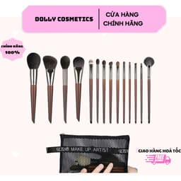 [TẶNG -TÚI LƯỚI] Bộ Cọ Trang Điểm 10 Cây Tổng Hợp OVW Bộ Cọ Makeup Cơ Bản Cho Người Mới DOLLYDOLLY COSMETICS 1