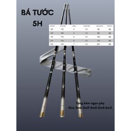 Cần câu tay Bá Tước 5H (Tặng kèm ngọn phụ) 4