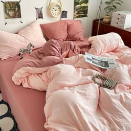 Set chăn ga đũi hàn basic 4 món mềm mịn thoáng mát co giãn 4 chiều kích thước lớn 3