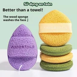 COMBO 3 MIẾNG BÔNG MÚT RỬA MẶT AMORTALS ĐỦ MÀU CAO CẤP 4
