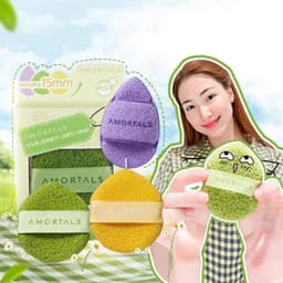 COMBO 3 MIẾNG BÔNG MÚT RỬA MẶT AMORTALS ĐỦ MÀU CAO CẤP 2