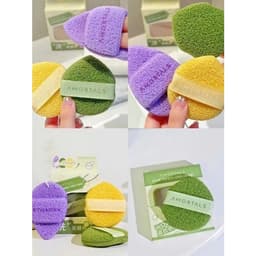 COMBO 3 MIẾNG BÔNG MÚT RỬA MẶT AMORTALS ĐỦ MÀU CAO CẤP 9