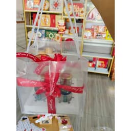 Combo 10 -Túi 20*20*20  túi vuông đựng hộp quà, túi để Bó hoa Túi nhựa, túi vuông trong suốt 9