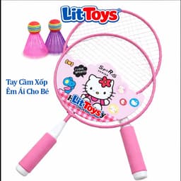 Bộ Đồ Chơi Cầu Lông ToysLit Cho Bé Nhỏ Gọn Siêu Nhẹ, Vợt Bền Đẹp Dễ Chơi Trong Nhà Ngoài Trời 2
