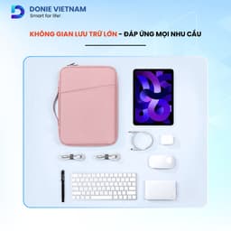 Túi Đựng iPad Chống Sốc, Chống Nước 5 Ngăn Có Quai Xách Cho Máy Tính Bảng 11/13inch Donievietnam T01 8