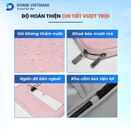 Túi Đựng iPad Chống Sốc, Chống Nước 5 Ngăn Có Quai Xách Cho Máy Tính Bảng 11/13inch Donievietnam T01 2