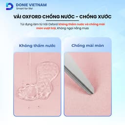 Túi Đựng iPad Chống Sốc, Chống Nước 5 Ngăn Có Quai Xách Cho Máy Tính Bảng 11/13inch Donievietnam T01 5