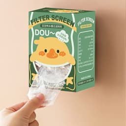 Combo 100 Túi lưới lọc rác bồn rửa chén bát  thông minh chống tắc nghẽn, có chun, tích hợp giá treo tường tiện lợi 3