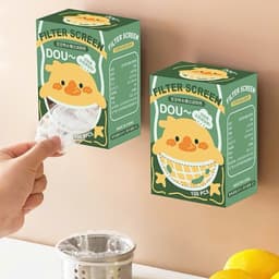Combo 100 Túi lưới lọc rác bồn rửa chén bát  thông minh chống tắc nghẽn, có chun, tích hợp giá treo tường tiện lợi 9
