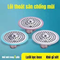 Nắp Thoát Nước Sàn Chống Mùi Hôi Chống Côn Trùng Thoát Nước Nhanh Chất Liệu Inox Bền Đẹp Dễ Lắp Đặt 5