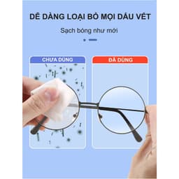 Hộp 100 Khăn lau kính Nano, khăn giấy chống bám hơi nước, chống mờ sương, mồ hôi, chống nhờn 7