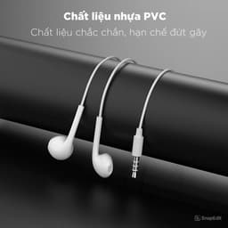[XẢ HÀNG] Tai Nghe Có Dây Jack Cắm 3.5mm, Bass Hay, Âm Trầm, Đàm Thoại Rõ Dùng Cho Điện Thoại, Laptop 5