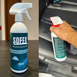 Xịt Làm Sạch Sofa, Thảm, Nội Thất Ô Tô SOFEX 650ml – Tẩy Vết Bẩn, Khử Mùi, Dùng Cho Ghế Nệm Thảm 7