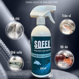 Xịt Làm Sạch Sofa, Thảm, Nội Thất Ô Tô SOFEX 650ml – Tẩy Vết Bẩn, Khử Mùi, Dùng Cho Ghế Nệm Thảm 9