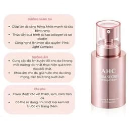 Kem dưỡng nâng tone trắng hồng chống nắng AHC Aura Secret Tone-Up Cream SPF30 PA++ 50g Skin House 3
