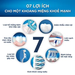 Bàn Chải Oral-B Trắng sáng 3D/ 7 Benefits Vỉ 3 Cây/ 5 Cây 7