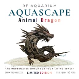 Limited I Layout Thủy Sinh Rồng Châu Á Thương Hiệu RFaquarium I Nghệ Thuật Điêu Khắc Gỗ Lũa 1