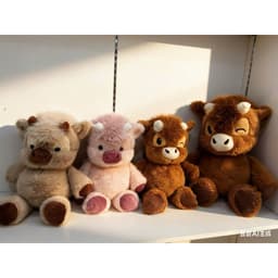 Gấu Bông Heo Chạy Bộ và Voi Biết Chạy Size 45 Cm, Mềm Mại Nhà MIU GẤU XINH 2