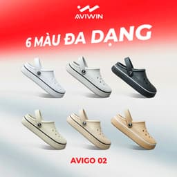 [AVG002] Dép Sục Nam, Nữ AVIWIN AVIGO-002 Kẻ Ngang, Chất EVA Siêu Nhẹ, Chống Trơn Trượt 3