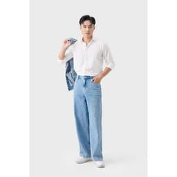 [ẨN] Áo Sơ Mi Dài Tay Nam GENVIET JEANS 100% Cotton Form Suông Lịch Sự, Trang Trọng 9141 5