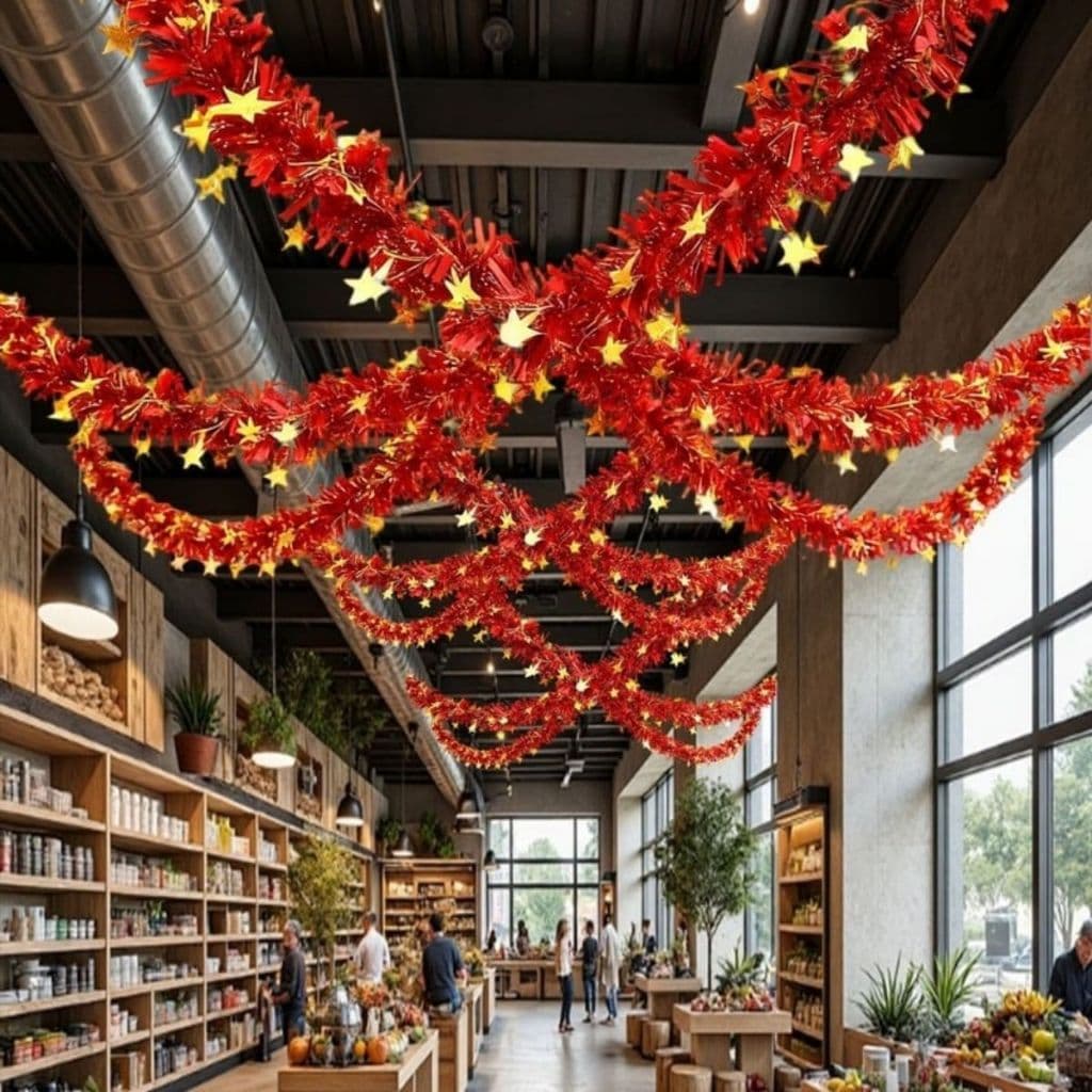 Combo 3 Dây cờ đỏ Sao Vàng Nhóng Nhánh Decor Sự Kiện yêu nước - Phụ Kiện Trang Trí Handmade Quán Trà Sữa, Quà Tặng 2/9