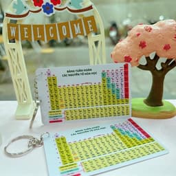 Móc Khóa - Bảng tuần hoàn hóa học (theo chương trình mới) - Chất liệu thẻ nhựa dầy 4 lớp 8