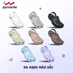 [AVILUX01] [CÓ SIZE TRẺ EM] DÉP SỤC NAM NỮ AVIWIN AVILUX01,Chất liệu EVA Siêu Êm Bảo hành chính hãng 3