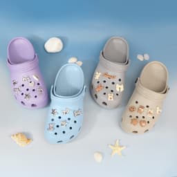 [AVILUX01] [TẶNG KÈM CHARM] Dép Sục Đúc Nam Nữ AVIWIN Chất Liệu EVA Siêu Nhẹ Êm Chân Không Mùi Cao 3cm 4