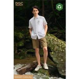 Áo Sơ Mi Ngắn Tay DGC Phong Cách Trẻ Trung, Chất Vải Mềm Nhẹ - SASNBB28M 3