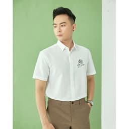 Áo Sơ Mi Ngắn Tay DGC Phong Cách Trẻ Trung, Chất Vải Mềm Nhẹ - SASNBB28M 6