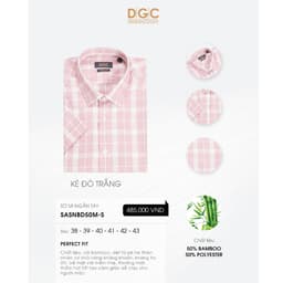 Áo Sơ Mi Ngắn Tay DGC Dáng Ôm Perfect Fit, Phong Cách Trẻ Trung, Chất Vải Mềm Nhẹ - SASNBD50M-S 4