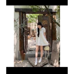 Đầm babydoll cổ sen mùa hè đi biển dễ thương cho nữ đi chơi dạo phố đi biển set đầm nữ năng động cá tính VANISA  VKQ99 7