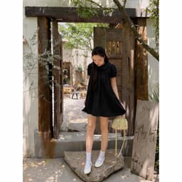 Đầm babydoll cổ sen mùa hè đi biển dễ thương cho nữ đi chơi dạo phố đi biển set đầm nữ năng động cá tính VANISA  VKQ99 6