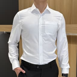 Áo Sơ Mi Dài Tay DGC Dáng suông Regular, Phong Cách Trẻ Trung, Chất Vải Mềm Nhẹ - SASDBE151M 3