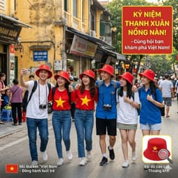 [ 2/9 ] Khăn Rằn Nam Bộ Cờ Đỏ Sao Vàng Thêu Ngôi Sao Quàng Cổ Du Lịch Biểu Diễn Văn Nghệ Vải Mềm Mịn Phụ Kiện Yêu Nước 9