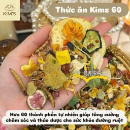 Thức ăn Kims 60 thành phần cho chuột hamster thức ăn trại trung cao cấp đạm trứng sữa 1