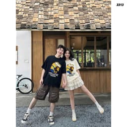 Áo Thun HY KORÉ Kẻ Trộm Mặt Trăng 3313 Form Rộng Localbrand Oversize Unisex Vải Cotton 75% Nam Nữ Mặc Đẹp 3
