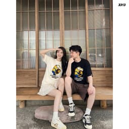 Áo Thun HY KORÉ Kẻ Trộm Mặt Trăng 3313 Form Rộng Localbrand Oversize Unisex Vải Cotton 75% Nam Nữ Mặc Đẹp 5