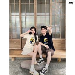 Áo Thun HY KORÉ Kẻ Trộm Mặt Trăng 3313 Form Rộng Localbrand Oversize Unisex Vải Cotton 75% Nam Nữ Mặc Đẹp 6