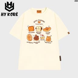 Áo Thun HY KORÉ Bakery 2064 Form Rộng Localbrand Oversize Unisex Vải Cotton 75% Nam Nữ Mặc Đẹp 1