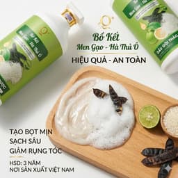 Dầu Gội Xả Thảo Dược Bồ Kết Hà Thủ Ô – Mượt tóc, Giảm rụng, Kích Thích Mọc Tóc 2000ML 2